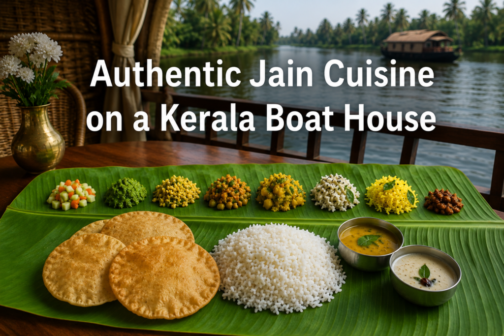 Authentic Jain Cuisine on a Kerala Houseboat